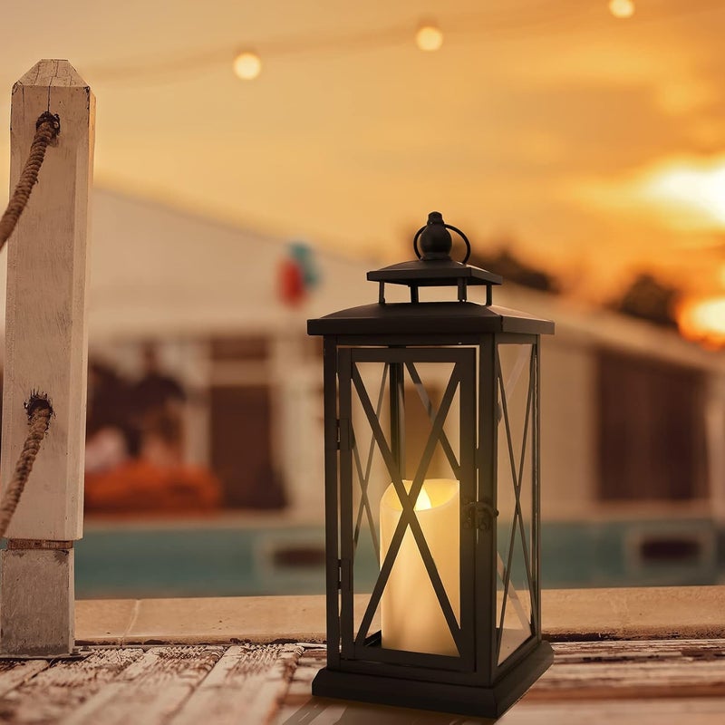 7LinRay Store Waterproof Outdoor Flameless Candles with Remote and Timers, 1000 Hours Battery Operated Large LED Flickering Pillar Candles, Ivory Plastic, Set of 2 (D 4" x H 6") - Image 5